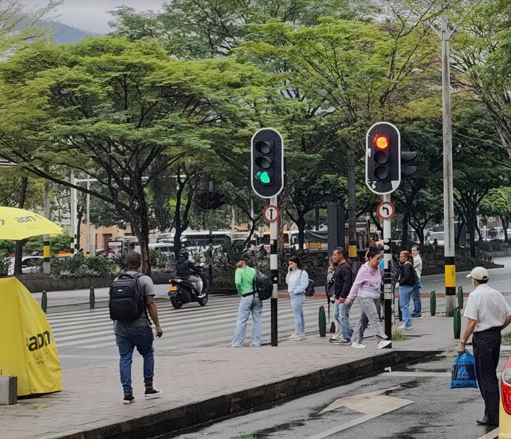 Semáforos en intersección