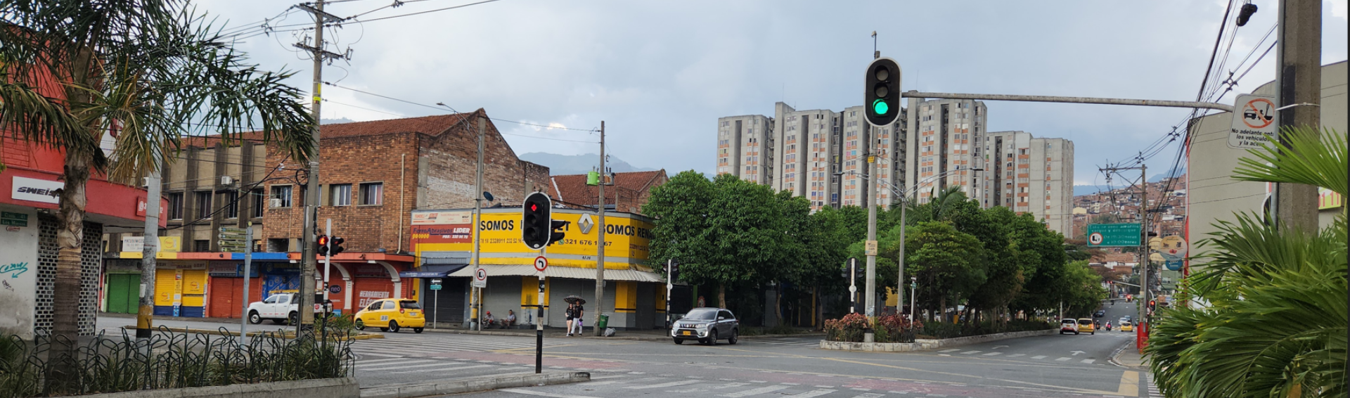 Intersección semaforizada